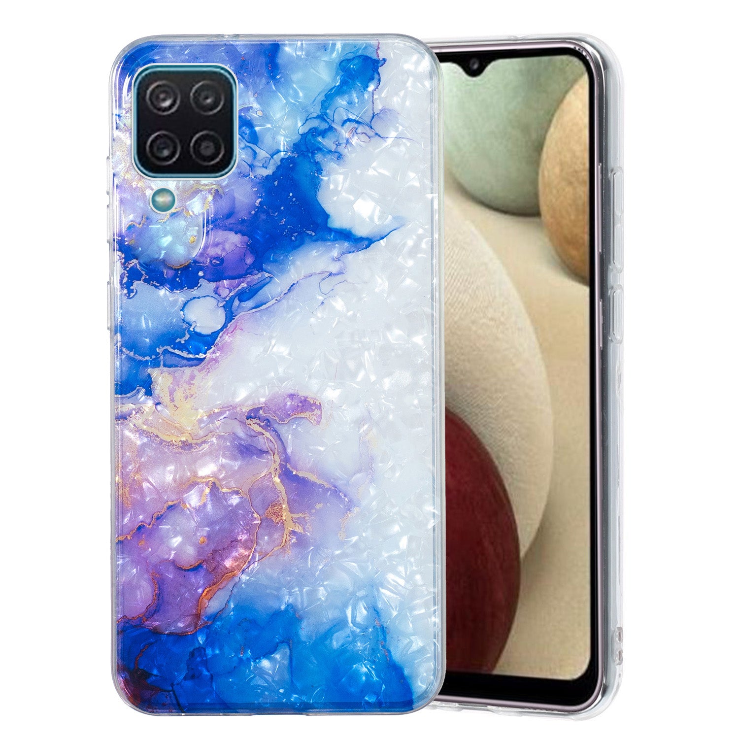 For Samsung Galaxy A12 IMD Design Soft TPU Phone Case Shell Pattern Marble Flower Cover For Samsung Galaxy A12 IMD Design Soft TPU Phone Case Shell Pattern Marble Flower Cover
